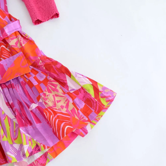 Alden Adair Crazy Crush Purple Pink Floral Charlotte Mini Dress S - Picture 5 of 14